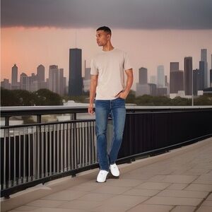 Hollister Men’s Size W36-L32 Epic Flex Slim Straight Medium Wash Boot Jeans. New